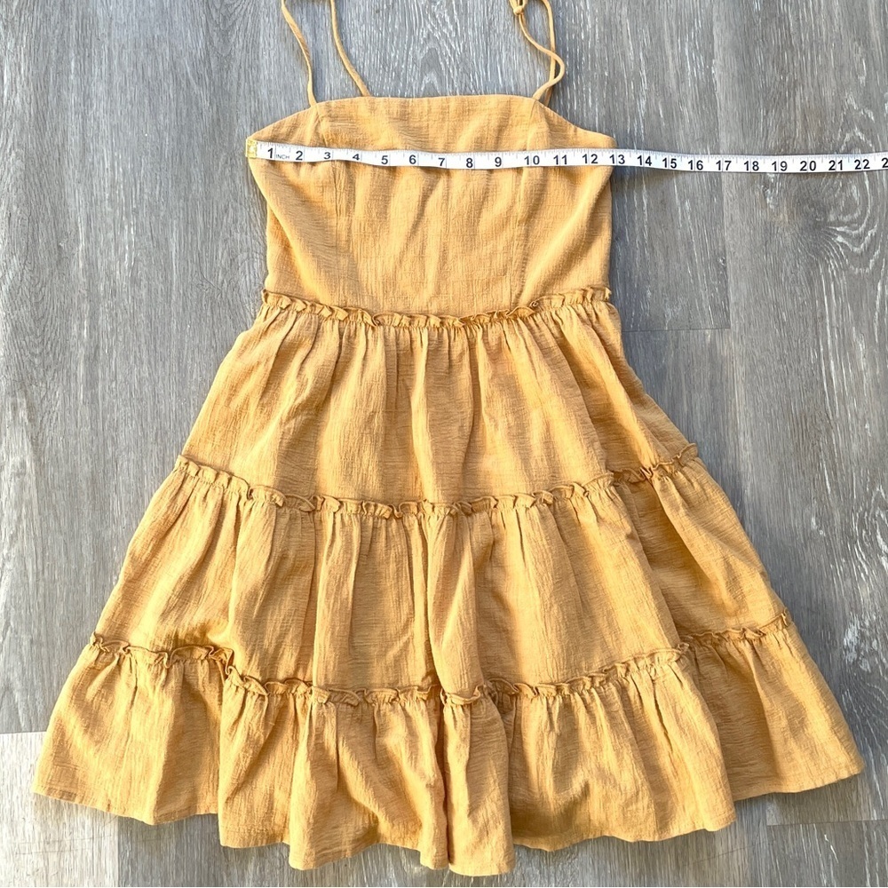 Cider Mustard
tiered dress
boho style
cottage core
summer dress - Picture 6 of 8